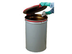 55-gallon drum disposal conversion kit designed to repurpose drums for safe waste handling or storage.
