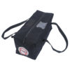 Large tool bag facing top-right with black fabric, long handles, zip closure, and visible FOD label.