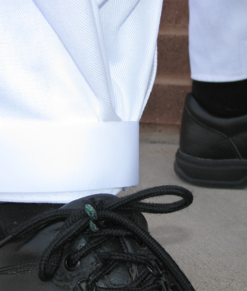 The FOD SUIT™ safety coveralls. Velcro overalls ankle closures.