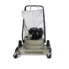 CrackSweep walk behind vacuum sweeper machine front view