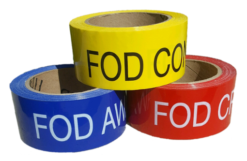 3 Rolls of FOD Zone Colored Floor Marking Tape
